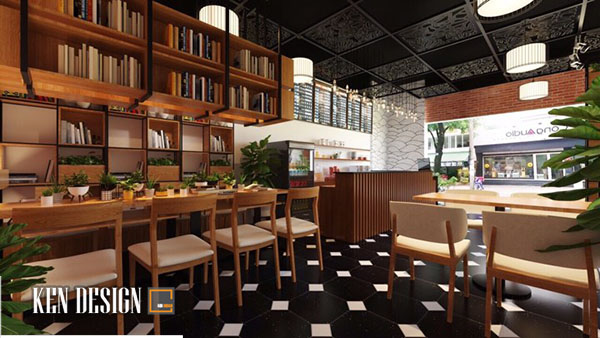 Thiết kế quán trà sữa goky